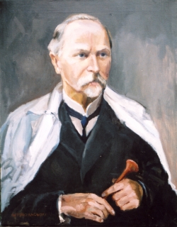 Portret lekarza Jana Huberta. Pyrzanowski Wieńczysław. 70,5x55cm